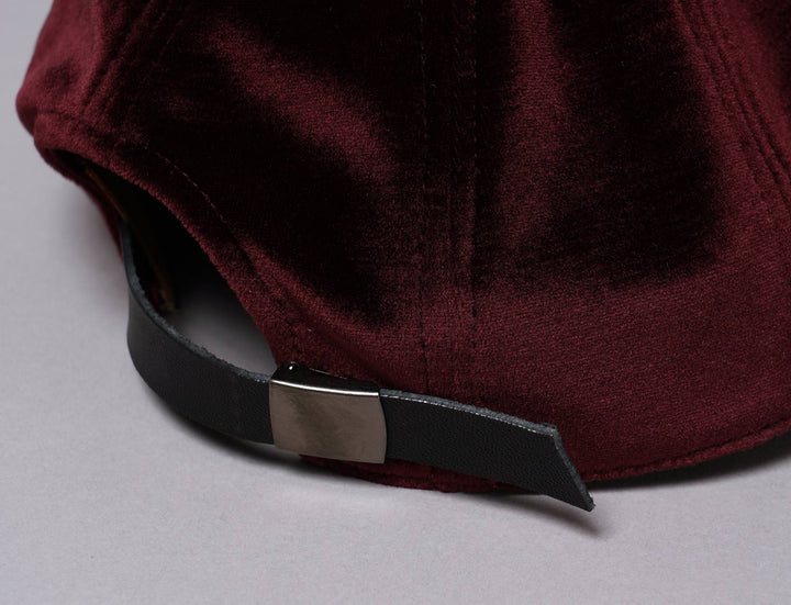 Cap Adjustable Poten Velour Cap Wine Red Poten Adjustable Cap / Red / One Size