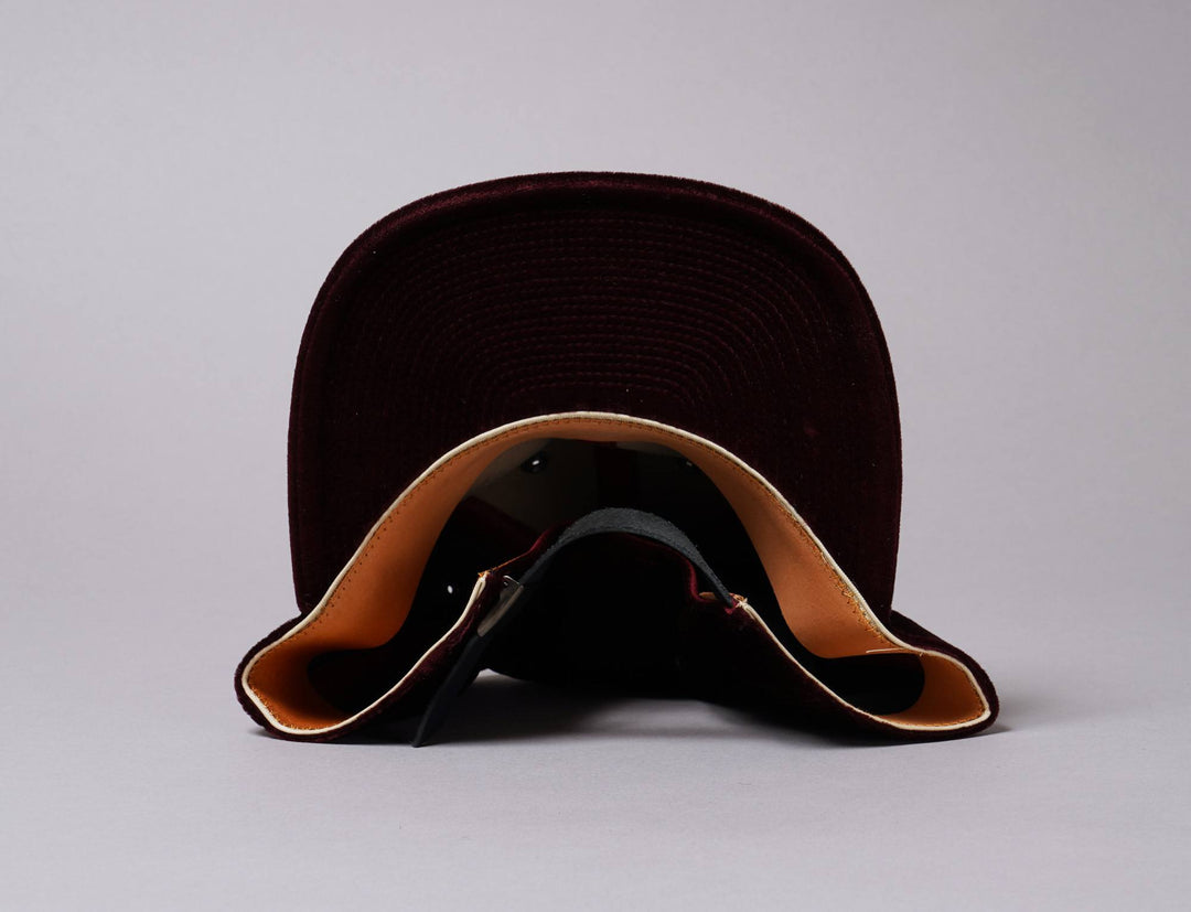 Cap Adjustable Poten Velour Cap Wine Red Poten Adjustable Cap / Red / One Size