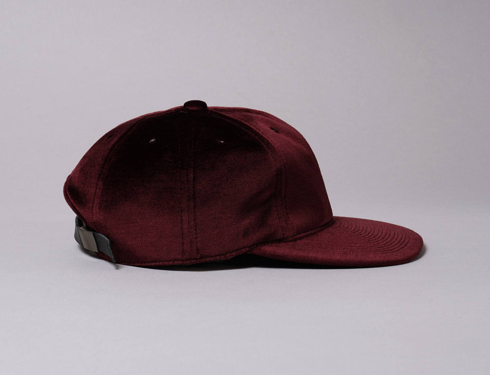 Cap Adjustable Poten Velour Cap Wine Red Poten Adjustable Cap / Red / One Size