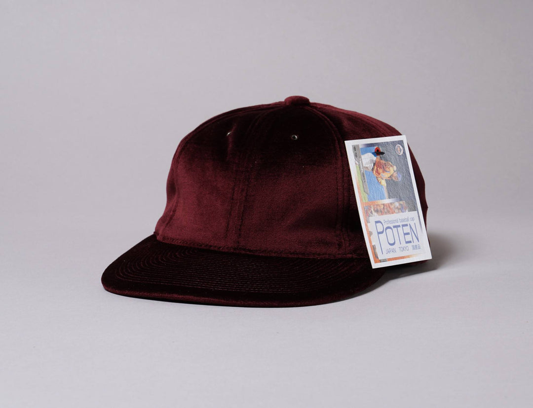 Cap Adjustable Poten Velour Cap Wine Red Poten Adjustable Cap / Red / One Size