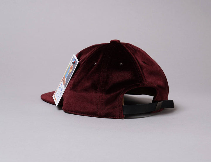 Cap Adjustable Poten Velour Cap Wine Red Poten Adjustable Cap / Red / One Size