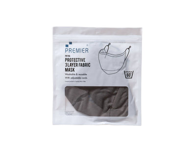 Accessorie Face Mask Premier Washable Fabric Mask Dark Grey Premier Facemask / Grey / One Size