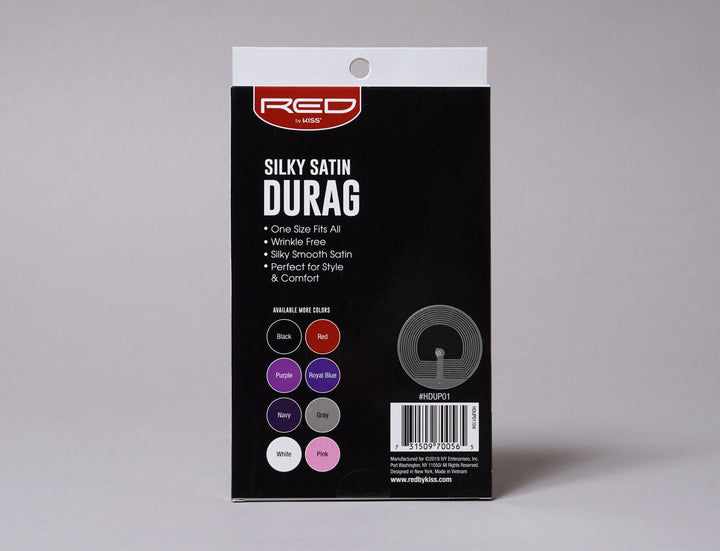 Beanie Durag Silky Satin Durag Red by Kiss Black Red by Kiss Durag / Black / One Size