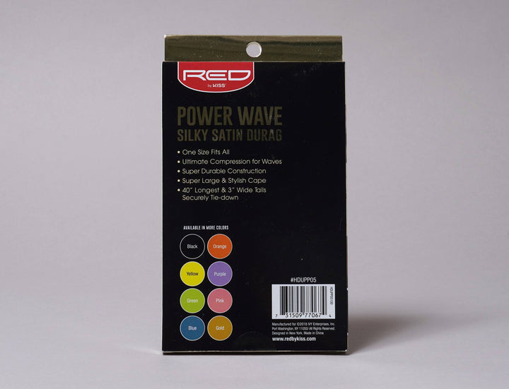 Beanie Durag Kiss Power Wave Silky Satin Durag Green Red by Kiss Durag / Green / One Size
