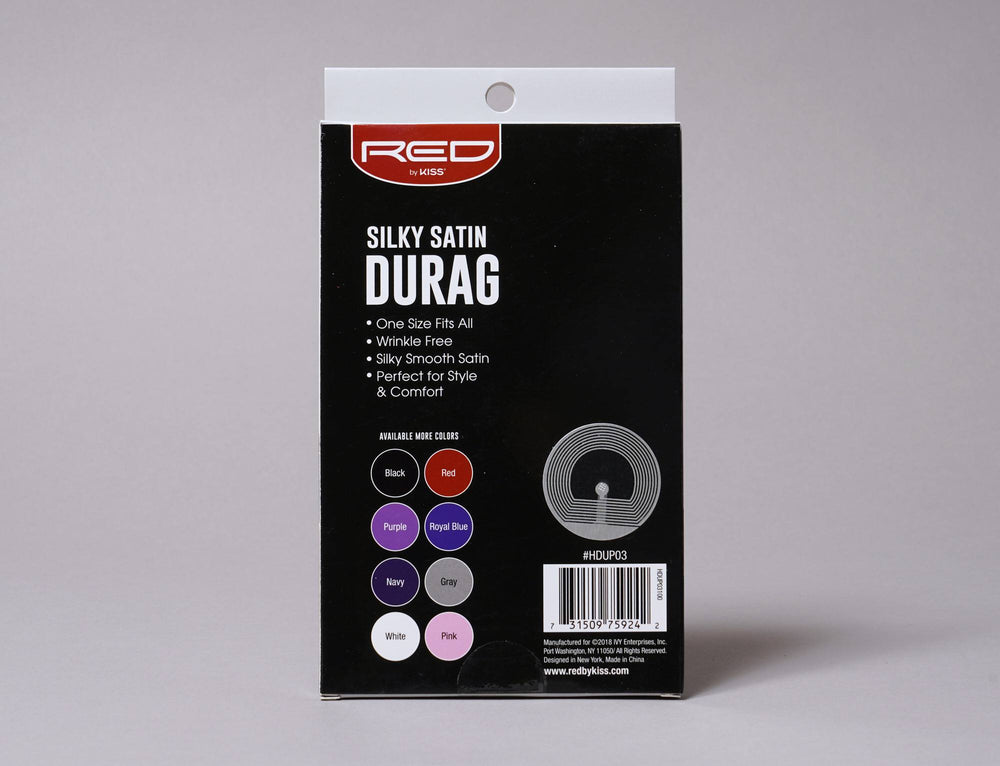 Beanie Durag Silky Satin Durag Red by Kiss Red Red by Kiss Durag / Red / One Size