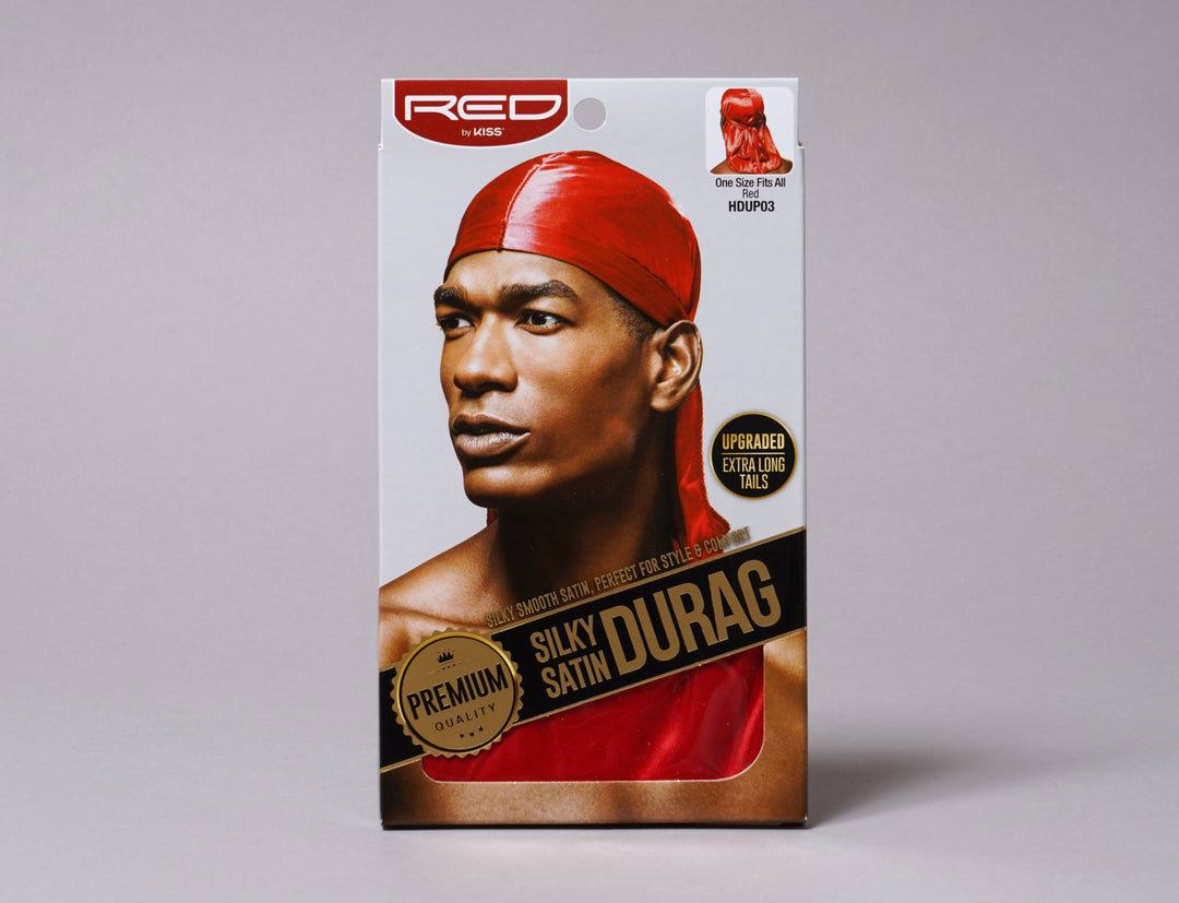 Beanie Durag Silky Satin Durag Red by Kiss Red Red by Kiss Durag / Red / One Size
