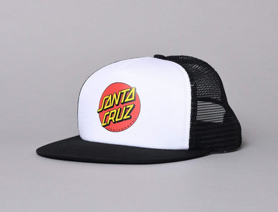 Cap Trucker Santa Cruz Classic Dot Mesh Cap Black/White Santa Cruz