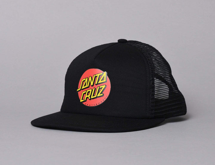Cap Trucker Santa Cruz Classic Dot Mesh Cap Black/Black Santa Cruz Trucker Cap / Black / One Size