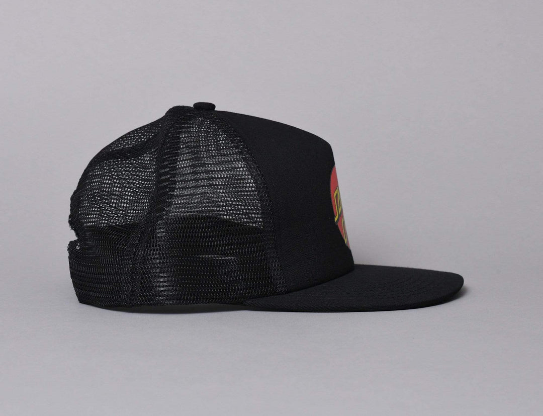 Cap Trucker Santa Cruz Classic Dot Mesh Cap Black/Black Santa Cruz Trucker Cap / Black / One Size