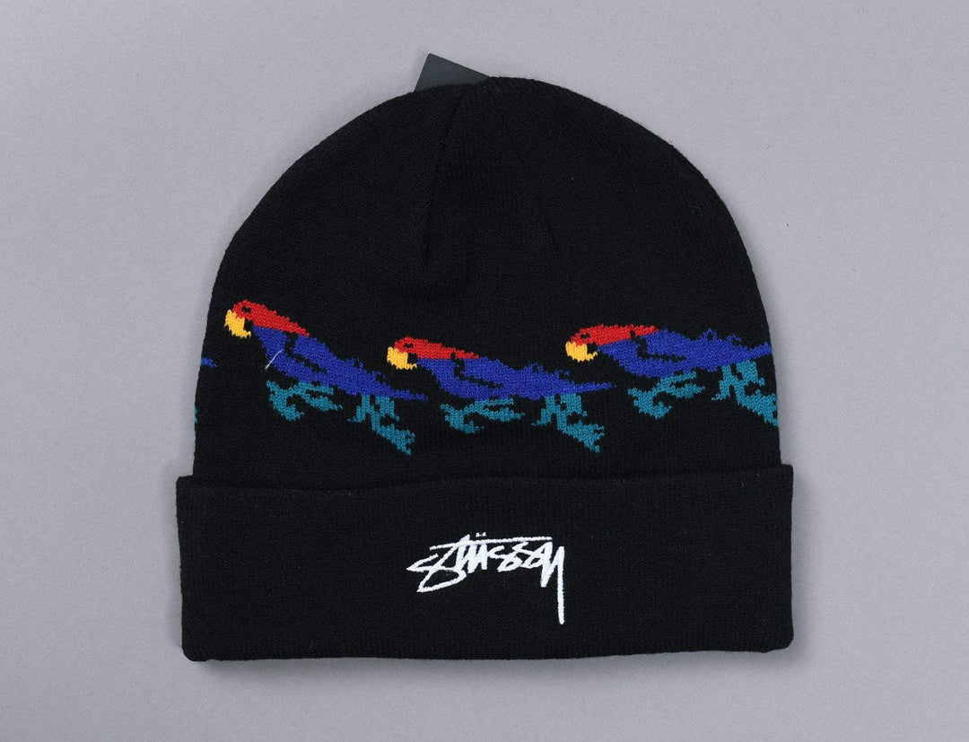 Beanie Cuff Stussy Parrot Cuff Beanie Black Stussy Cuff Beanie / Black / One Size