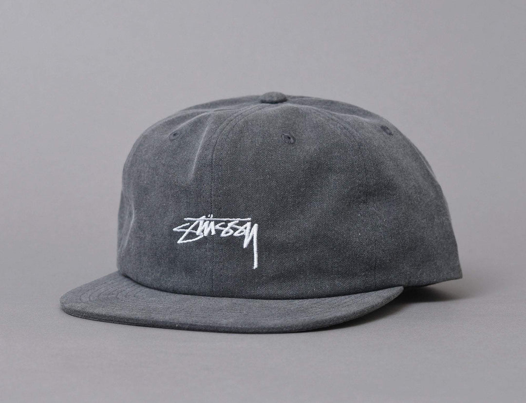 Cap Snapback Stussy Washed Oxford Canvas Cap Black Stussy Snapback Cap / Black / One Size