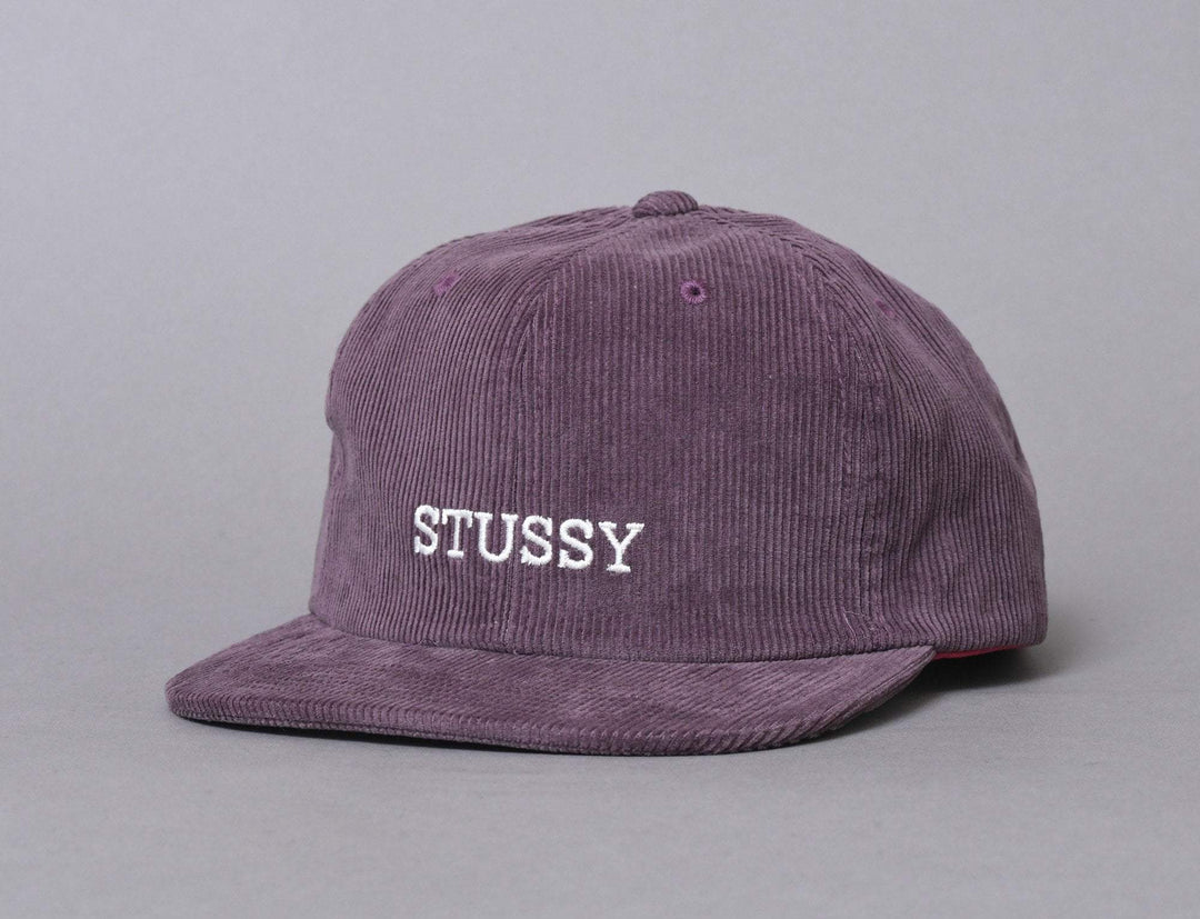 Cap Snapback Stussy Washed Cord Cap Wine Stussy Snapback Cap / Red / One Size