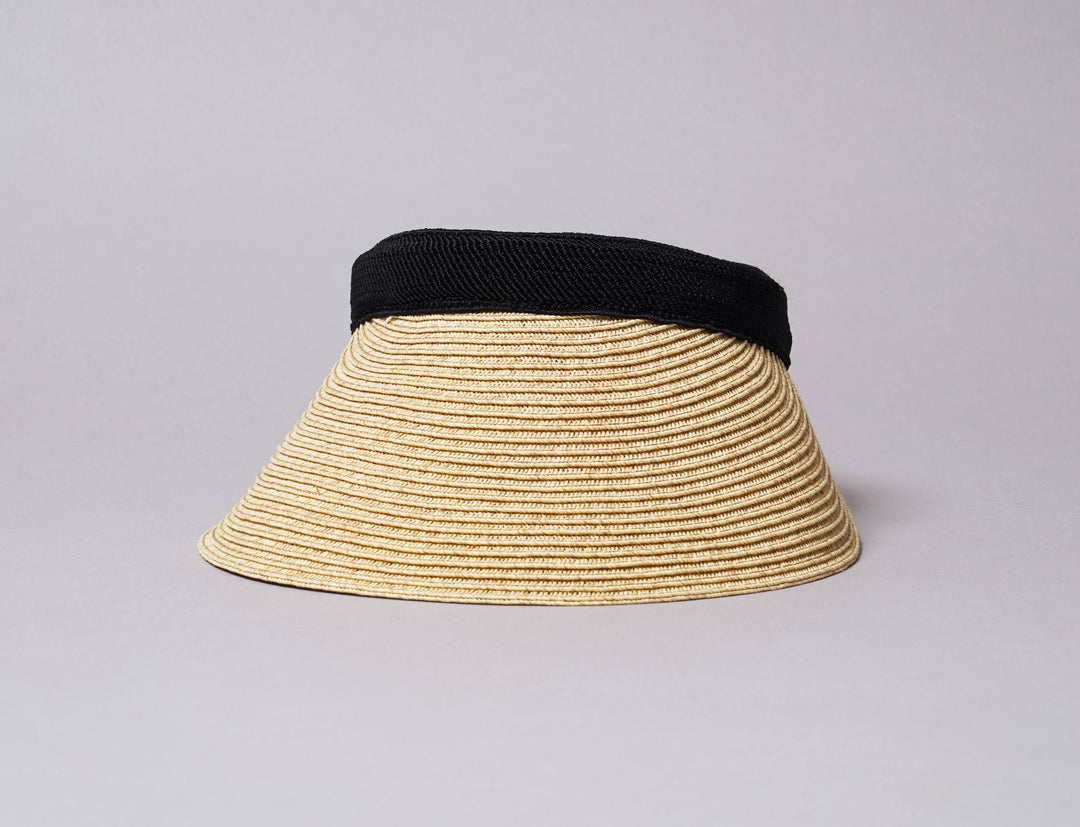 Cap Headband Sun Visor Clip Braided Toyo Clip Beige Sun Hats Visor Cap / Beige / One Size