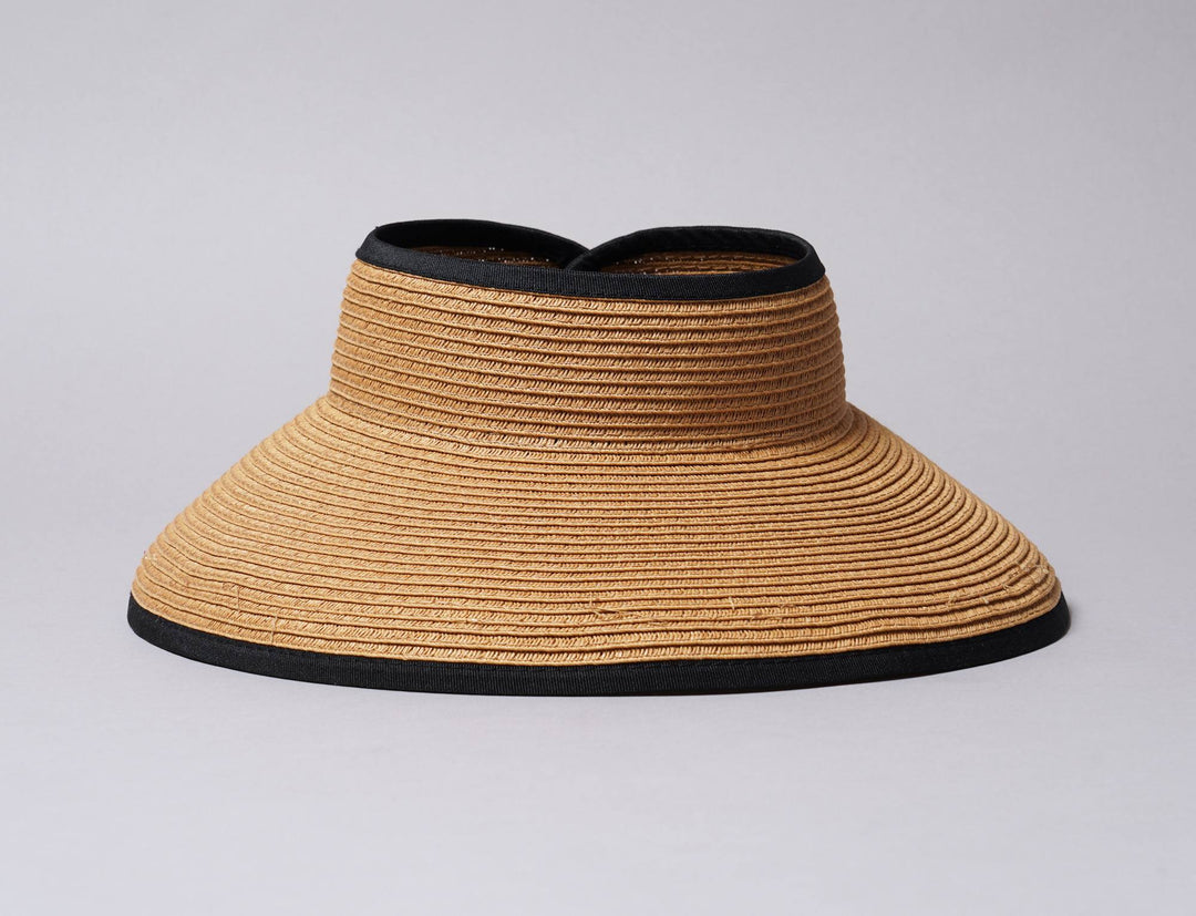 Cap Headband Sun Visor Hat Wrap Around Natural Sun Hats Visor Cap / Beige / One Size