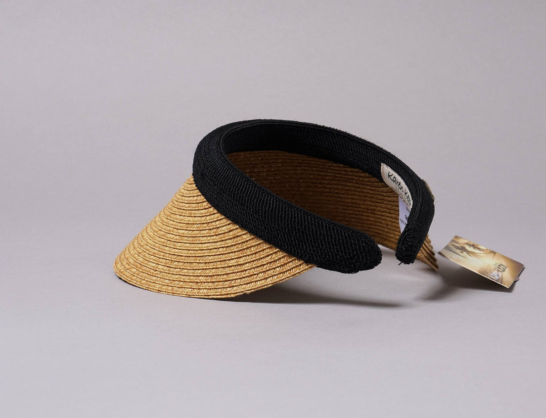 Cap Headband Sun Visor Clip Braided Toyo Clip Toast Sun Hats Visor Cap / Brown / One Size