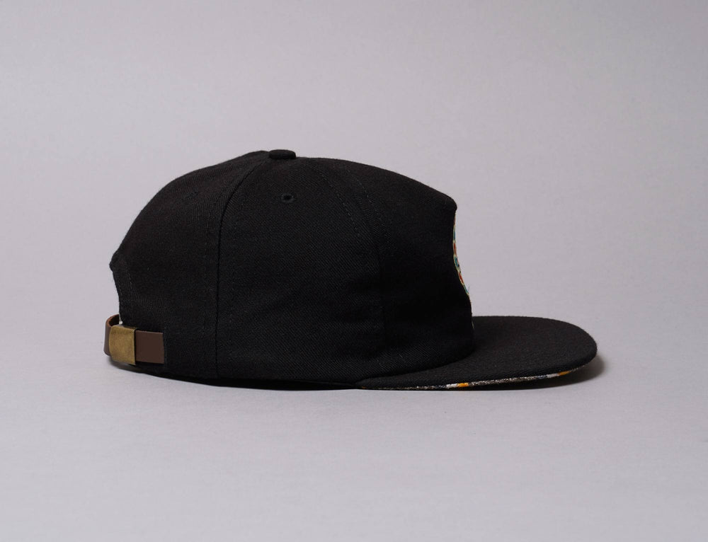 Cap Adjustable The Ampal Creative Sun Face Wool Black The Ampal Creative Adjustable Cap / Black / One Size