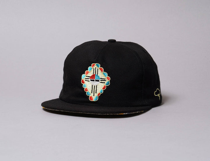 Cap Adjustable The Ampal Creative Sun Face Wool Black The Ampal Creative Adjustable Cap / Black / One Size