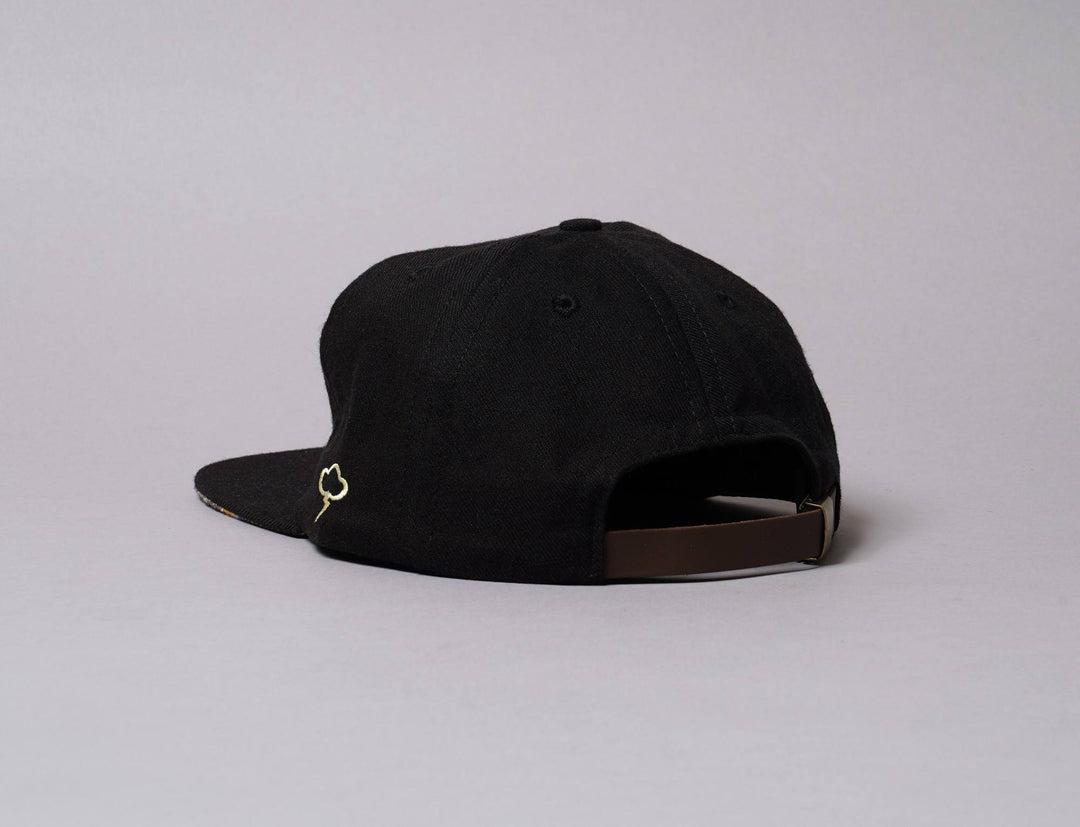 Cap Adjustable The Ampal Creative Sun Face Wool Black The Ampal Creative Adjustable Cap / Black / One Size