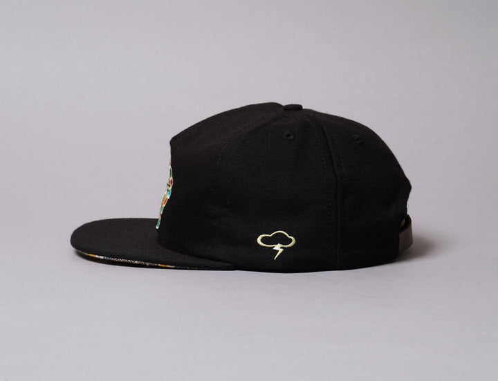 Cap Adjustable The Ampal Creative Sun Face Wool Black The Ampal Creative Adjustable Cap / Black / One Size
