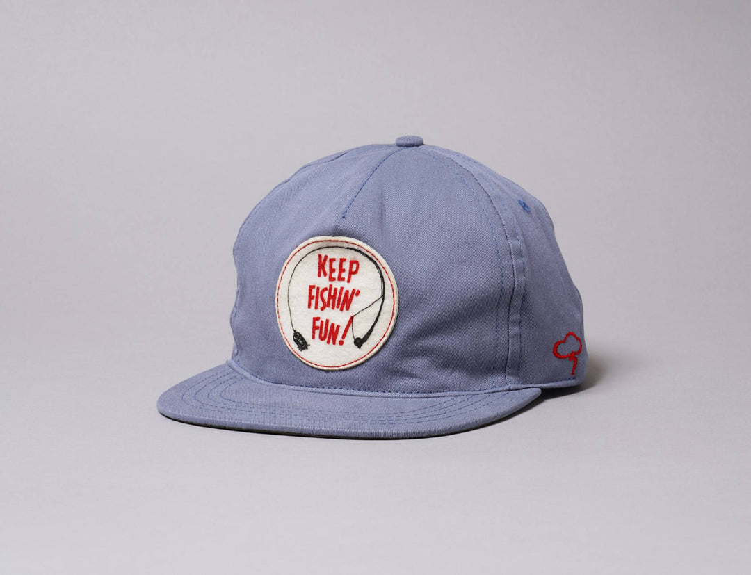 Cap Adjustable The Ampal Creative Keep Fishing Fun Strapback Blue The Ampal Creative Adjustable Cap / Blue / One Size