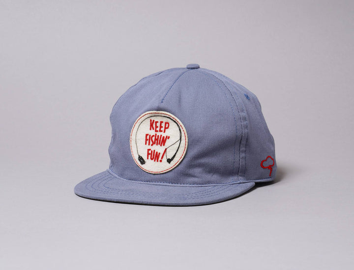 Cap Adjustable The Ampal Creative Keep Fishing Fun Strapback Blue The Ampal Creative Adjustable Cap / Blue / One Size