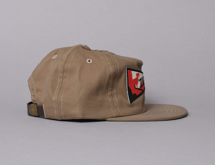 Cap Adjustable The Ampal Creative Zion Pennant Khaki The Ampal Creative Adjustable Cap / Brown / One Size