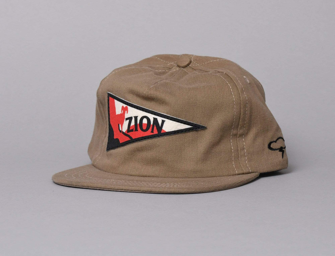 Cap Adjustable The Ampal Creative Zion Pennant Khaki The Ampal Creative Adjustable Cap / Brown / One Size