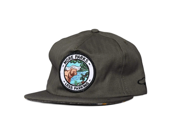 Cap Adjustable The Ampal Creative More Parks II Olive The Ampal Creative Adjustable Cap / Green / One Size