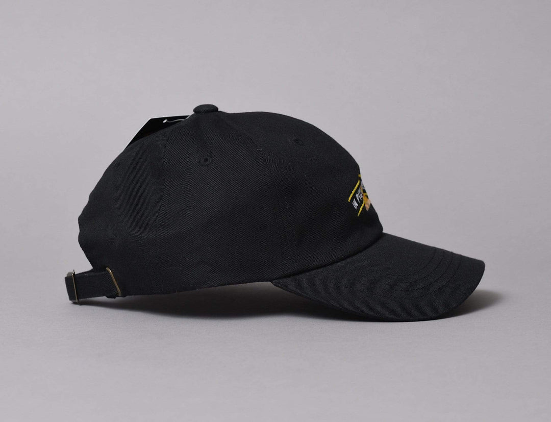 Cap Adjustable Turn Up TU066 Crust Dad Cap Black Turn Up Adjustable Cap Cap / Black / One Size