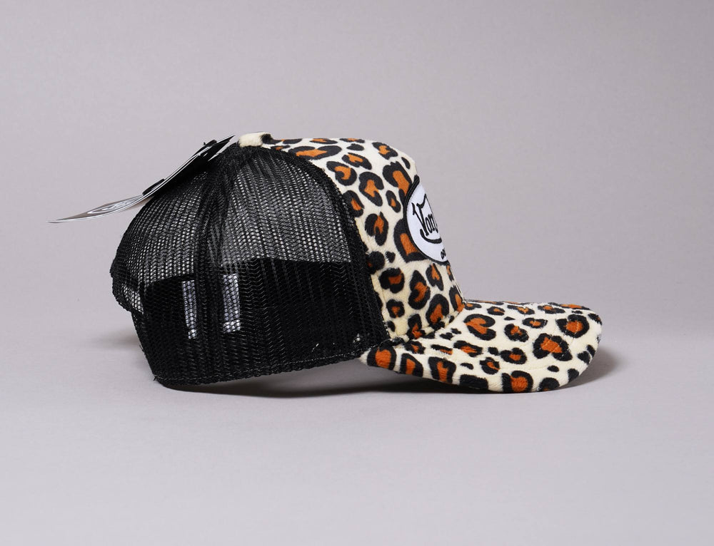 Cap Trucker Von Dutch Trucker Cap Fake Fur Leo/Black Von Dutch Trucker Cap / Black / One Size (55-60 cm)