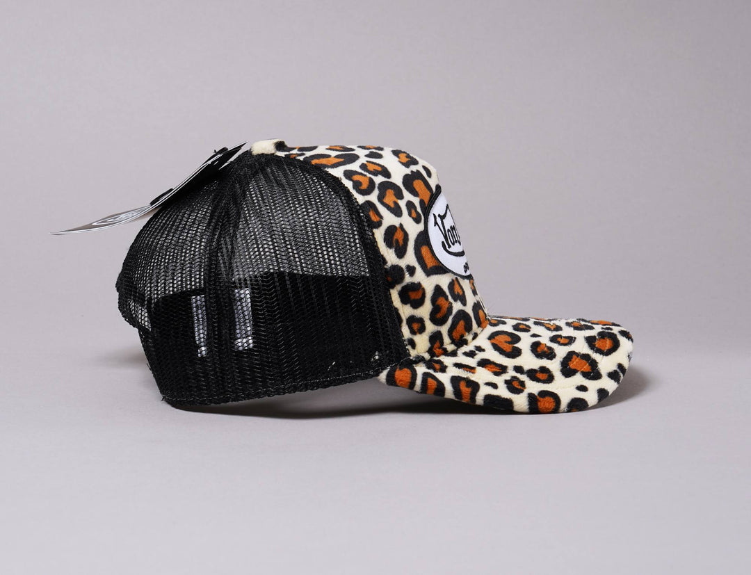 Cap Trucker Von Dutch Trucker Cap Fake Fur Leo/Black Von Dutch Trucker Cap / Black / One Size (55-60 cm)
