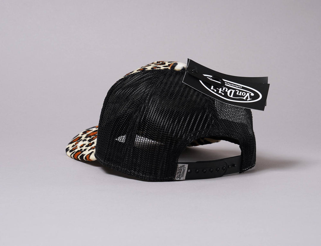 Cap Trucker Von Dutch Trucker Cap Fake Fur Leo/Black Von Dutch Trucker Cap / Black / One Size (55-60 cm)
