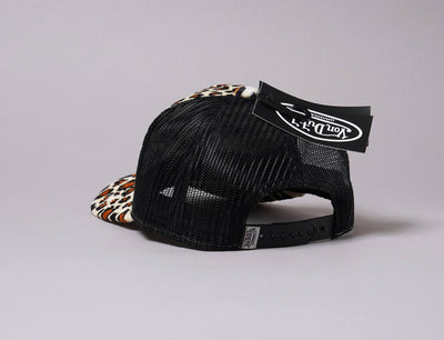 Cap Trucker Von Dutch Trucker Cap Fake Fur Leo/Black Von Dutch Trucker Cap / Black / One Size (55-60 cm)