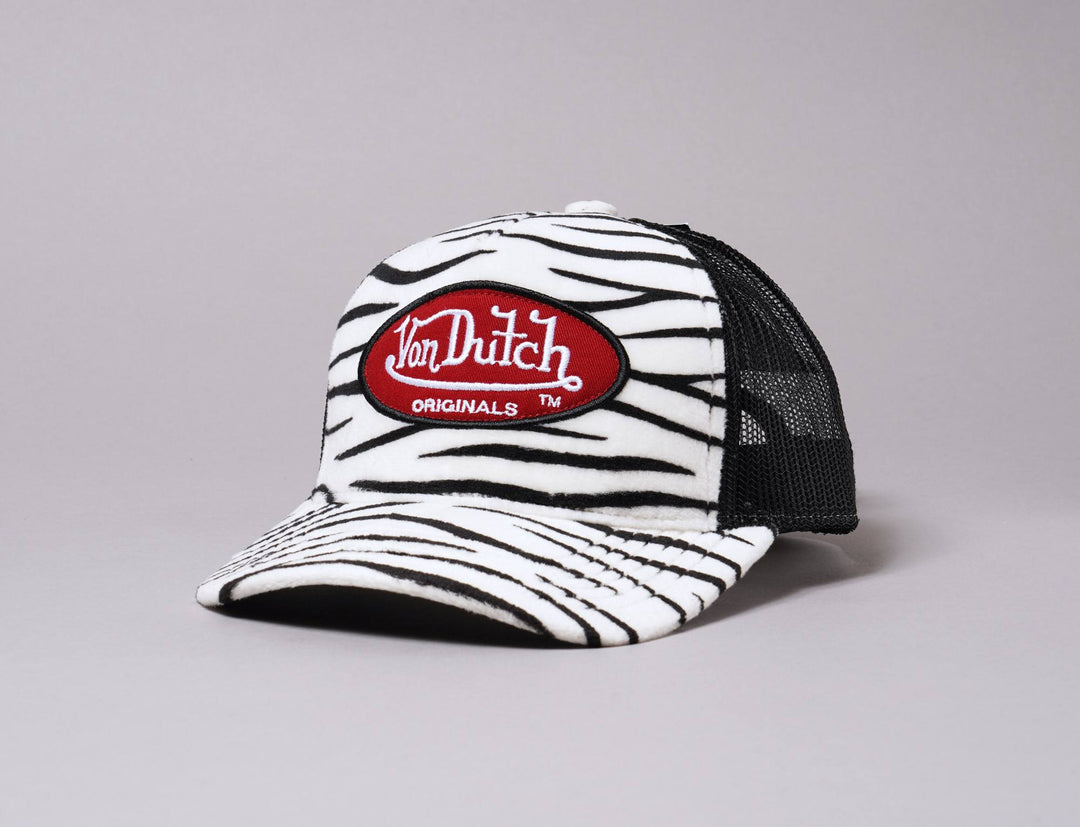 Cap Trucker Von Dutch Trucker Cap Fake Fur Zebra/Black Von Dutch Trucker Cap / Black / One Size (55-60 cm)
