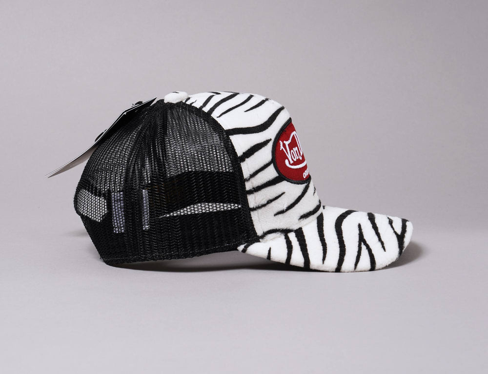 Cap Trucker Von Dutch Trucker Cap Fake Fur Zebra/Black Von Dutch Trucker Cap / Black / One Size (55-60 cm)