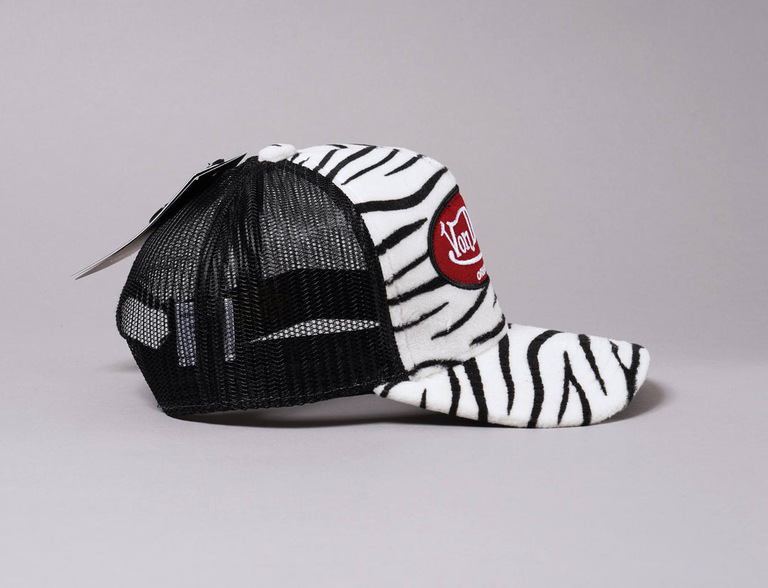 Cap Trucker Von Dutch Trucker Cap Fake Fur Zebra/Black Von Dutch Trucker Cap / Black / One Size (55-60 cm)