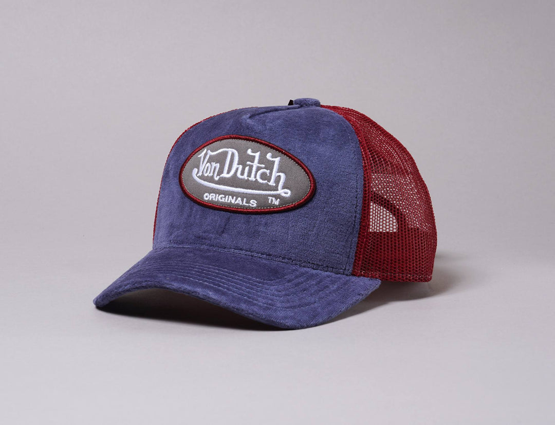 Cap Trucker Von Dutch Trucker Cap Velvet Navy/Bordeaux Von Dutch Trucker Cap / Blue / One Size (55-60 cm)