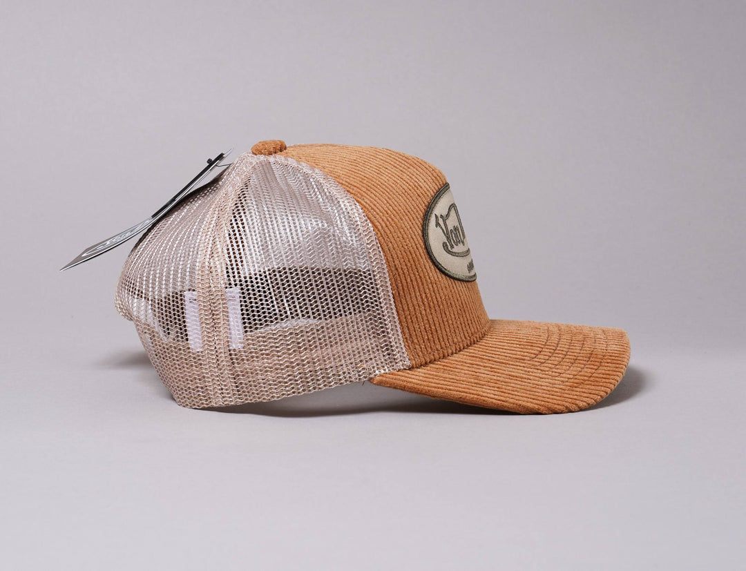 Cap Trucker Von Dutch Trucker Cap Corduroy Brown/Beige Von Dutch Trucker Cap / Brown / One Size (55-60 cm)