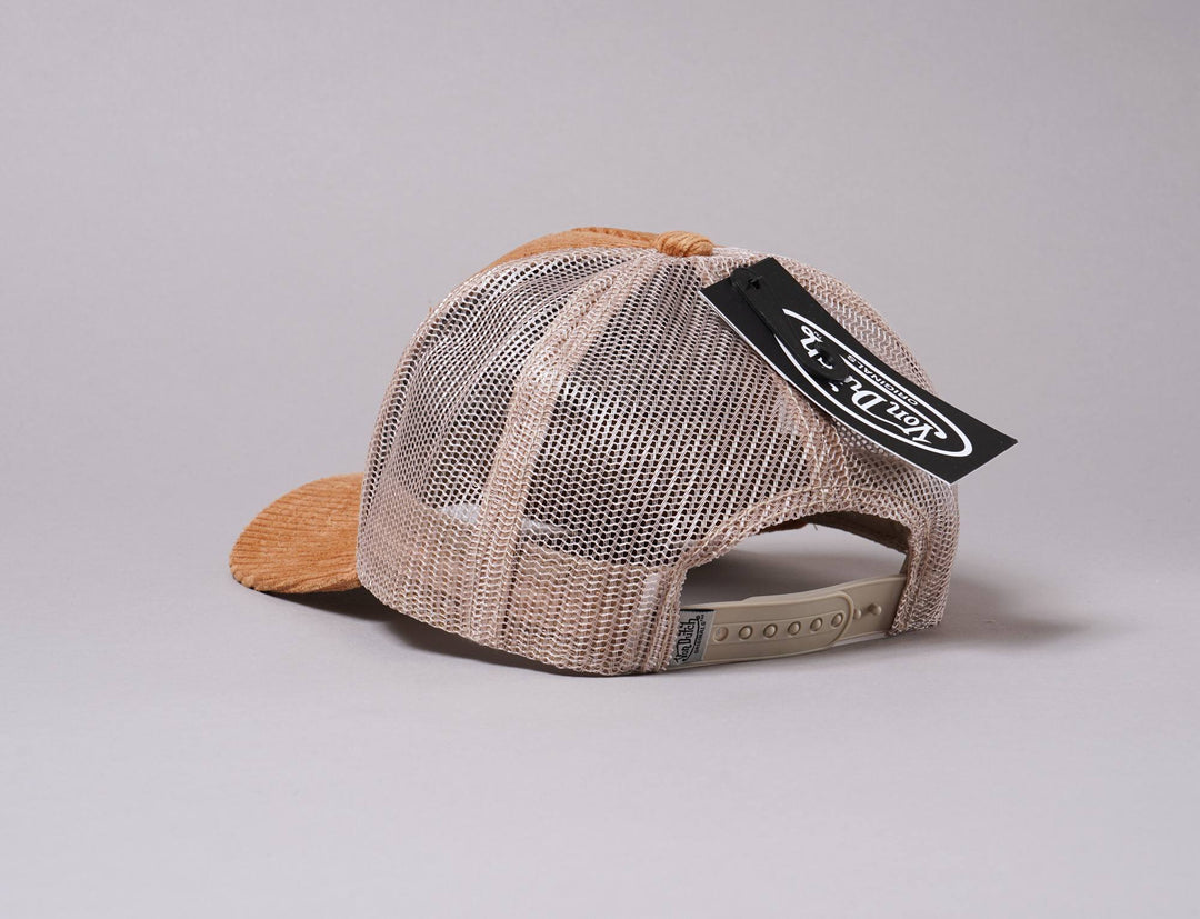 Cap Trucker Von Dutch Trucker Cap Corduroy Brown/Beige Von Dutch Trucker Cap / Brown / One Size (55-60 cm)
