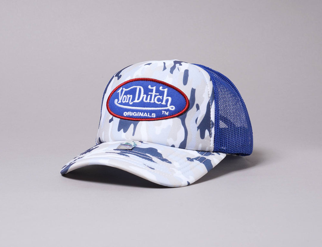 Cap Trucker Von Dutch Trucker Cap Foam Camo Blue/Blue Von Dutch Trucker Cap / Camo / One Size (55-60 cm)