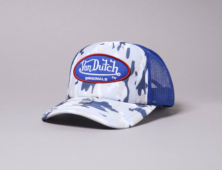 Cap Trucker Von Dutch Trucker Cap Foam Camo Blue/Blue Von Dutch Trucker Cap / Camo / One Size (55-60 cm)