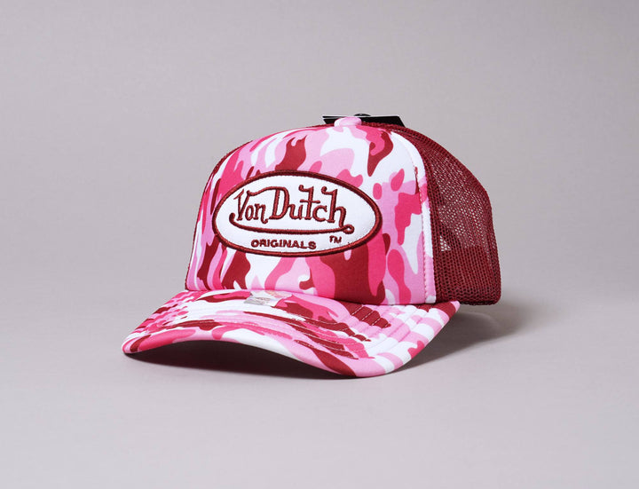 Cap Trucker Von Dutch Trucker Cap Foam Camo Pink/Red Von Dutch Trucker Cap / Camo / One Size (55-60 cm)