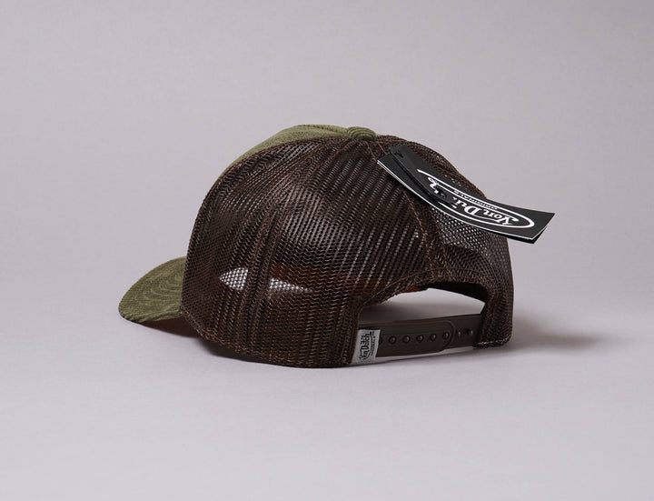 Cap Trucker Von Dutch Trucker Cap Corduroy Green/Brown Von Dutch Trucker Cap / Green / One Size (55-60 cm)