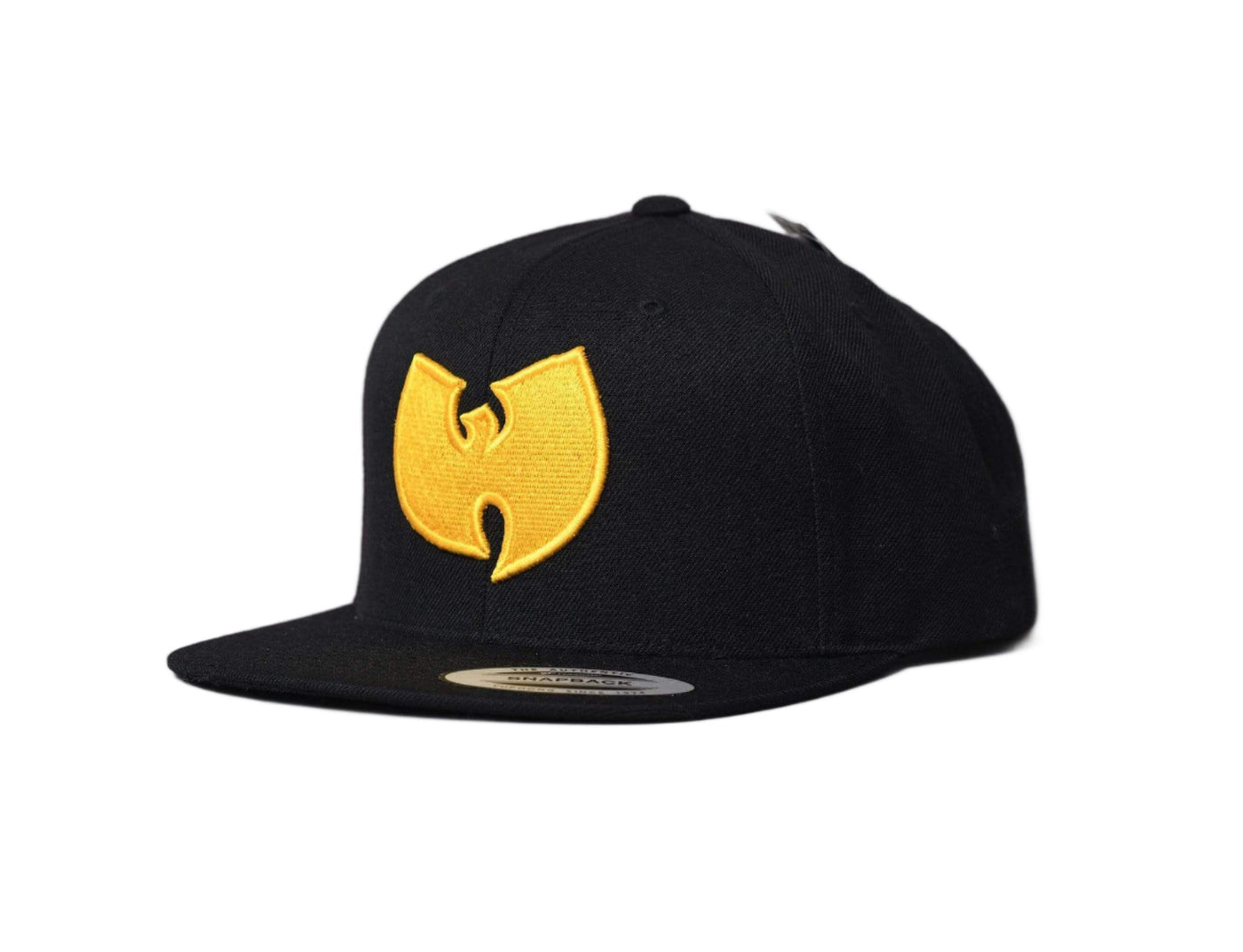 Cap Adjustable Wu-Wear WU004 Snapback Logo Cap Black/Yellow Wu-Wear Adjustable Cap Cap / Black / One Size