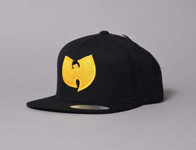 Cap Adjustable Wu-Wear WU004 Snapback Logo Cap Black/Yellow Wu-Wear Adjustable Cap Cap / Black / One Size