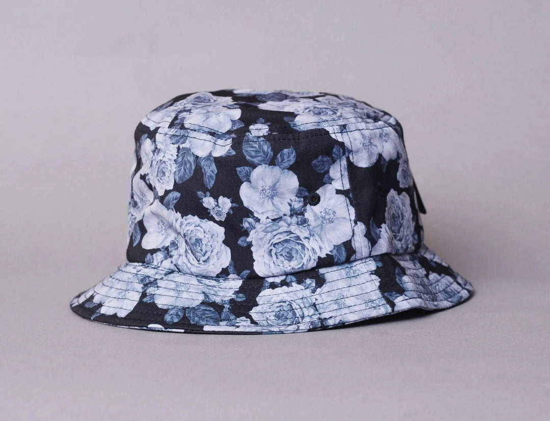 Hat Bucket Flexfit Bucket Grey Rose Yupoong Bucket Hat / Grey / One Size