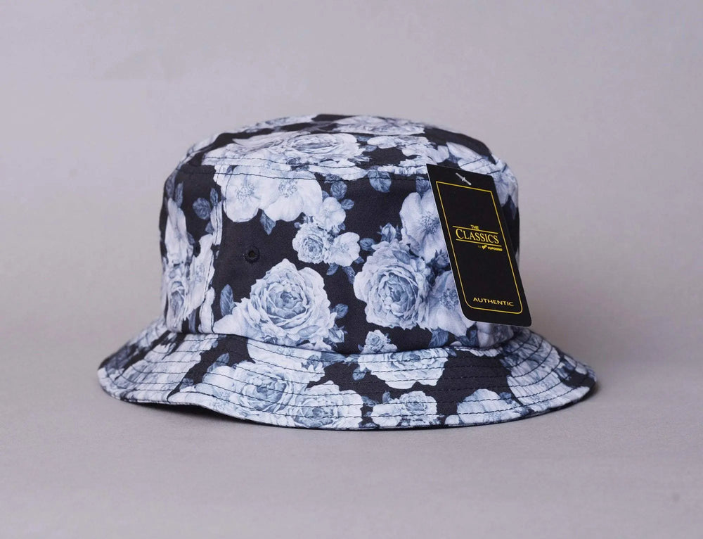 Hat Bucket Flexfit Bucket Grey Rose Yupoong Bucket Hat / Grey / One Size