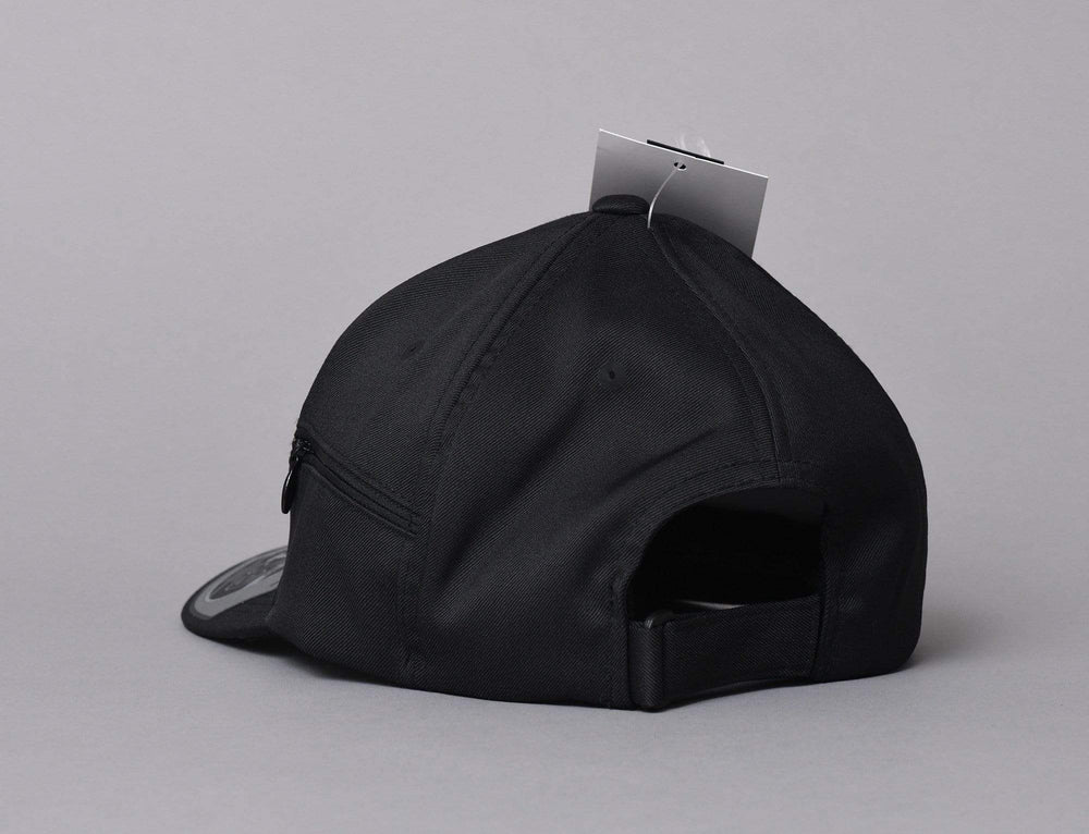 Cap Adjustable Cap Adjustable Zip Pocket Black Yupoong Adjustable Cap / Black / One Size