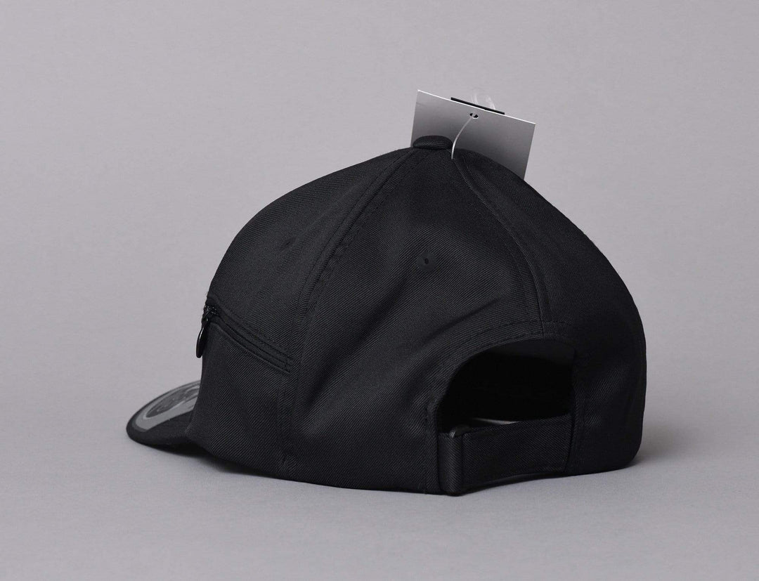 Cap Adjustable Cap Adjustable Zip Pocket Black Yupoong Adjustable Cap / Black / One Size