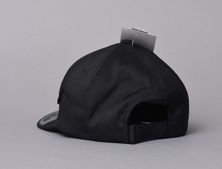 Cap Adjustable Cap Adjustable Zip Pocket Black Yupoong Adjustable Cap / Black / One Size